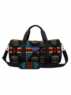 Pendleton Wool Weekender Duffle Bag Black Southwest Print Travel